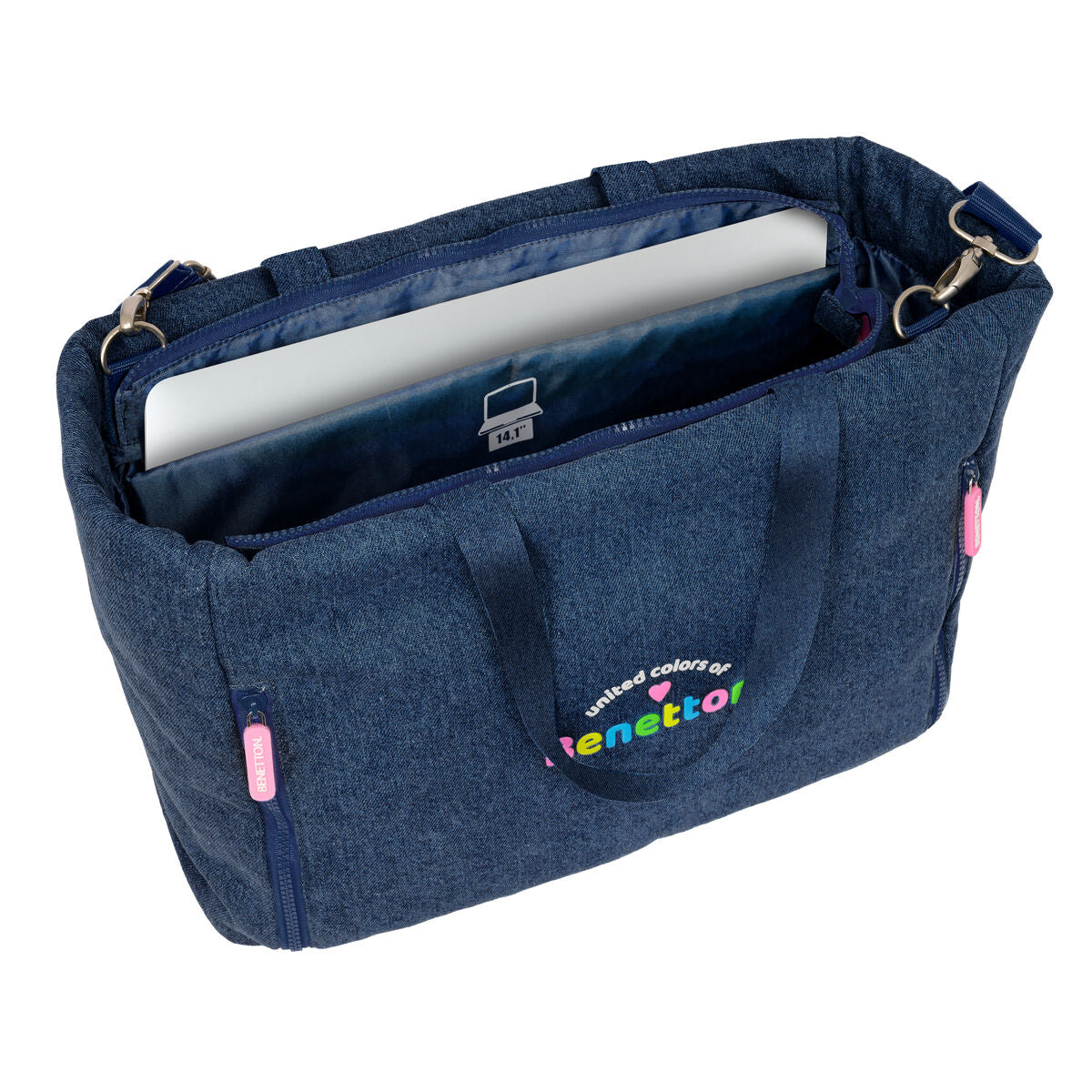 Benetton Tasche Denim Blau – Produktansicht 2