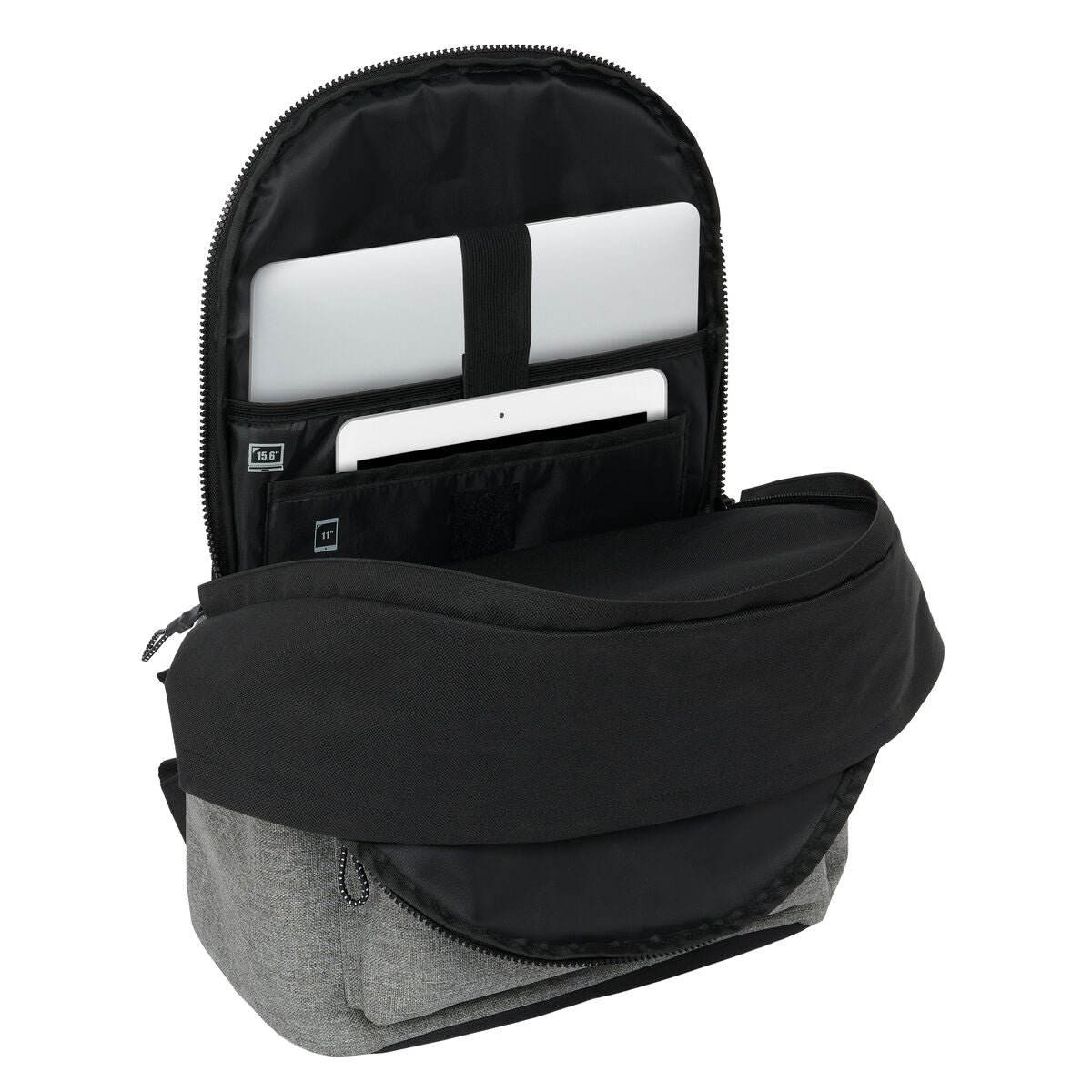 Eckō Unltd. Laptop-Rucksack Rhino Schwarz Grau – Produktansicht 3