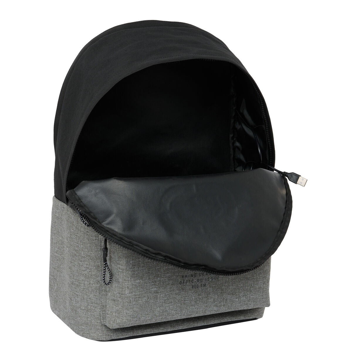 Eckō Unltd. Laptop-Rucksack Rhino Schwarz Grau – Produktansicht 4