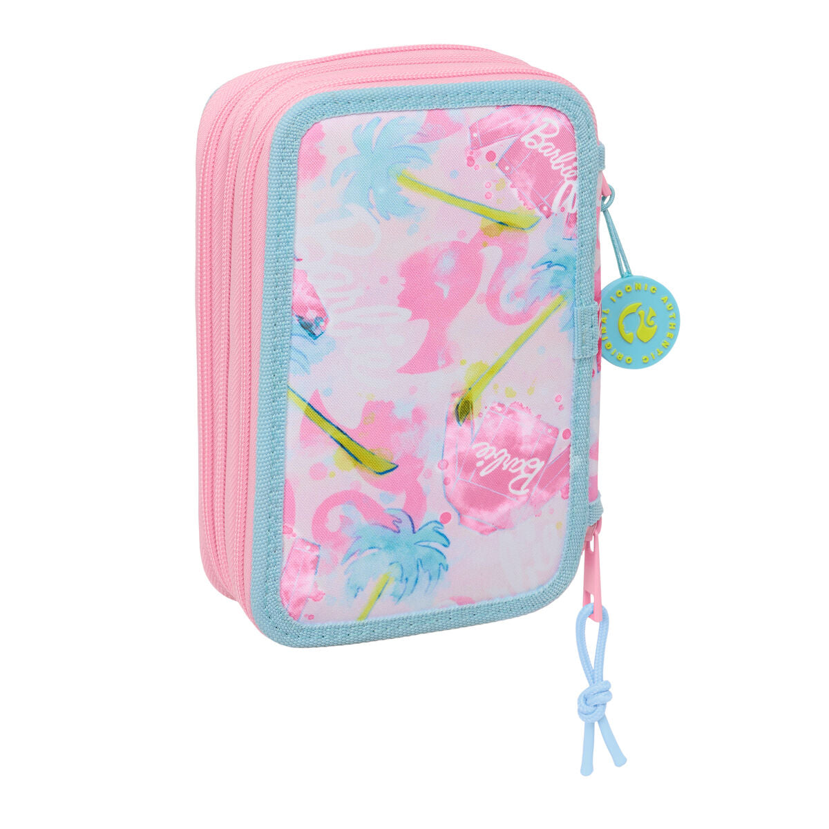 Barbie Federmäppchen mit Zubehör Painterly Rosa Sky Blau – Produktansicht 2