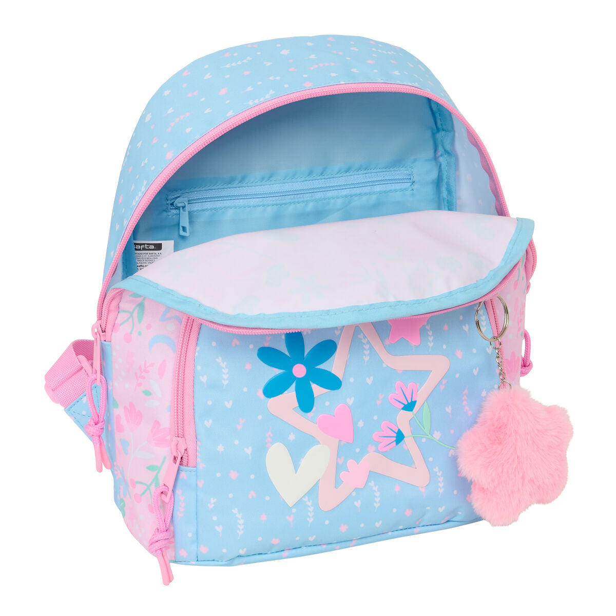 BlackFit8 Rucksack Smile Rosa Hellblau Mini – Produktansicht 3