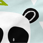 HappyFriday Gesteppte Bettwäsche mit Reißverschluss Moshi Panda Garten Blau – Produktansicht 5