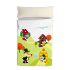 HappyFriday Gesteppte Bettwäsche mit Reißverschluss Mr Fox Piggys Mehrfarbig – Produktansicht 1