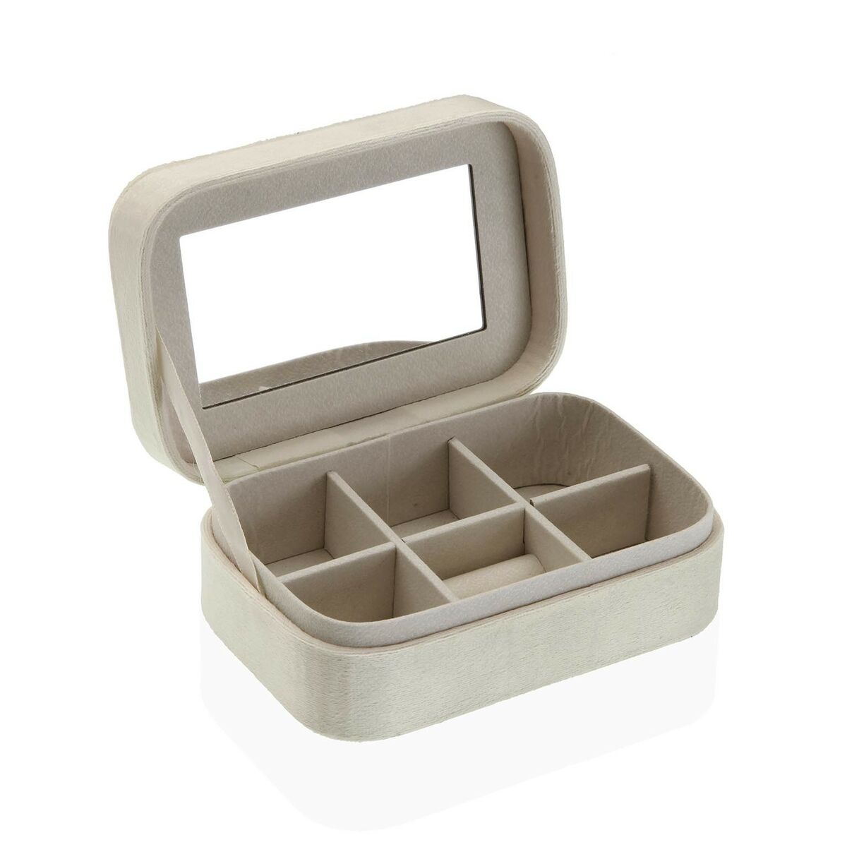 Versa Jewelry box Creme Holz Mirror MDF Holz – Produktansicht 2