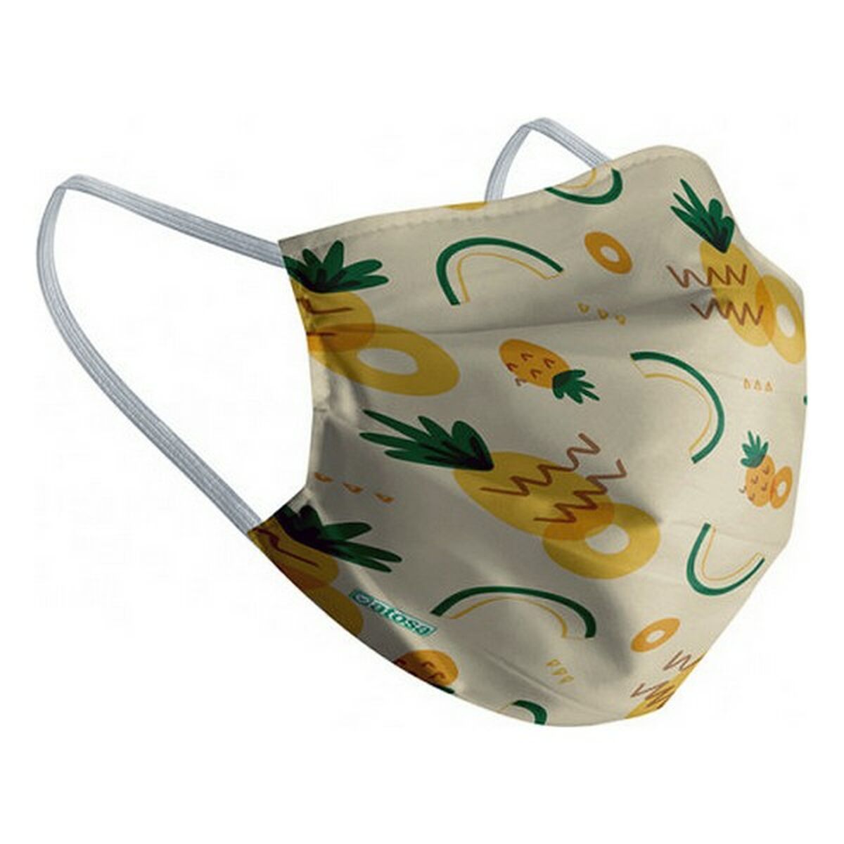 Wiederverwendbare Stoffmaske 10-12 Years Pineapple – Produktansicht 1