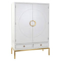 DKD Home Decor Schrank Weiß Gold Metall Poplar – Produktansicht 1