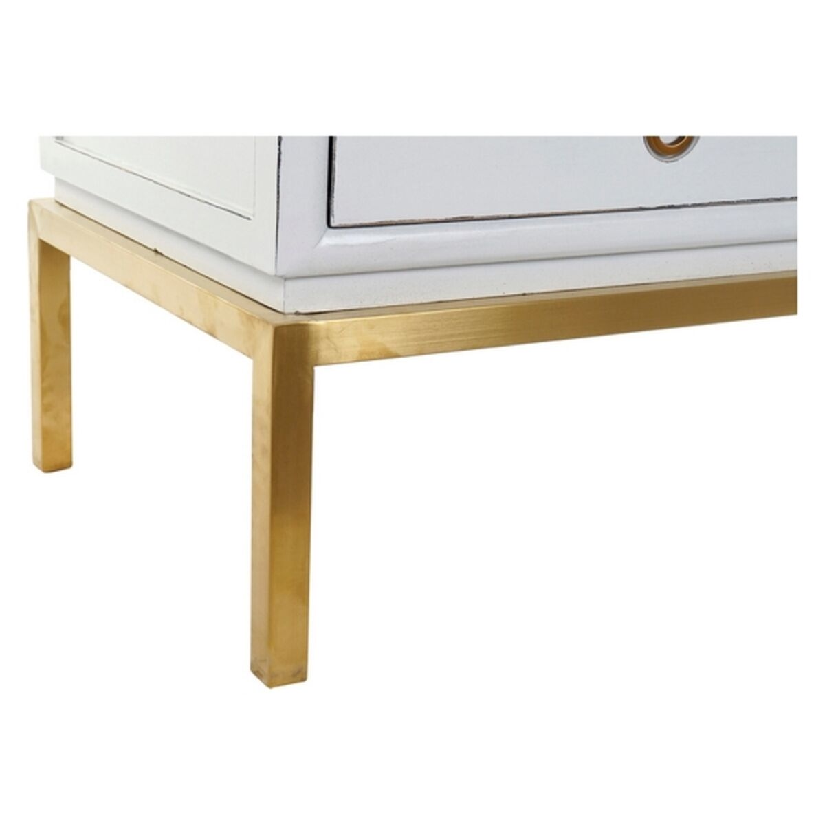 DKD Home Decor Schrank Weiß Gold Metall Poplar – Produktansicht 4