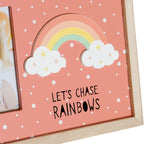 DKD Home Decor Bilderrahmen Rainbow Rosa Weiß Kinder-MDF Holz – Produktansicht 3
