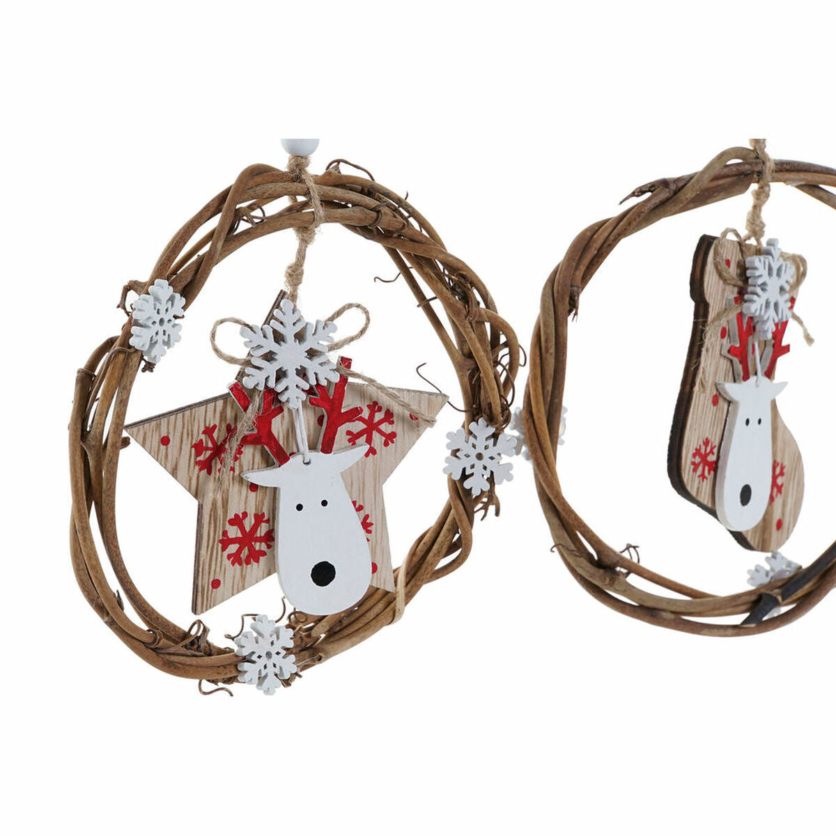 DKD Home Decor Weihnachtskugel Holz – Produktansicht 2