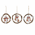 DKD Home Decor Weihnachtskugel Holz – Produktansicht 1