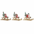 DKD Home Decor Weihnachtskugel Holz Father Christmas – Produktansicht 1