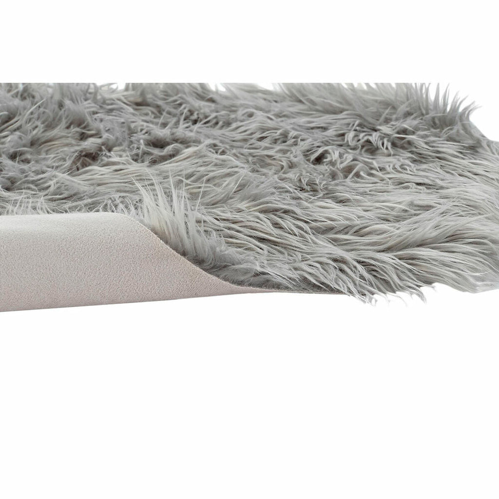 DKD Home Decor Teppich Grau mit Haar – Produktansicht 2