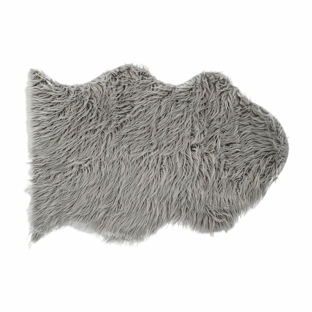 DKD Home Decor Teppich Grau mit Haar – Produktansicht 1