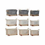 DKD Home Decor Mehrzweckkorb Beige Grau Leicht Braun Holz – Produktansicht 4