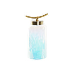 DKD Home Decor Vase Blau Gold Metall Crystal Mediterranean – Produktansicht 1