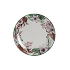 DKD Home Decor Flacher Teller Blumen Porzellan – Produktansicht 1