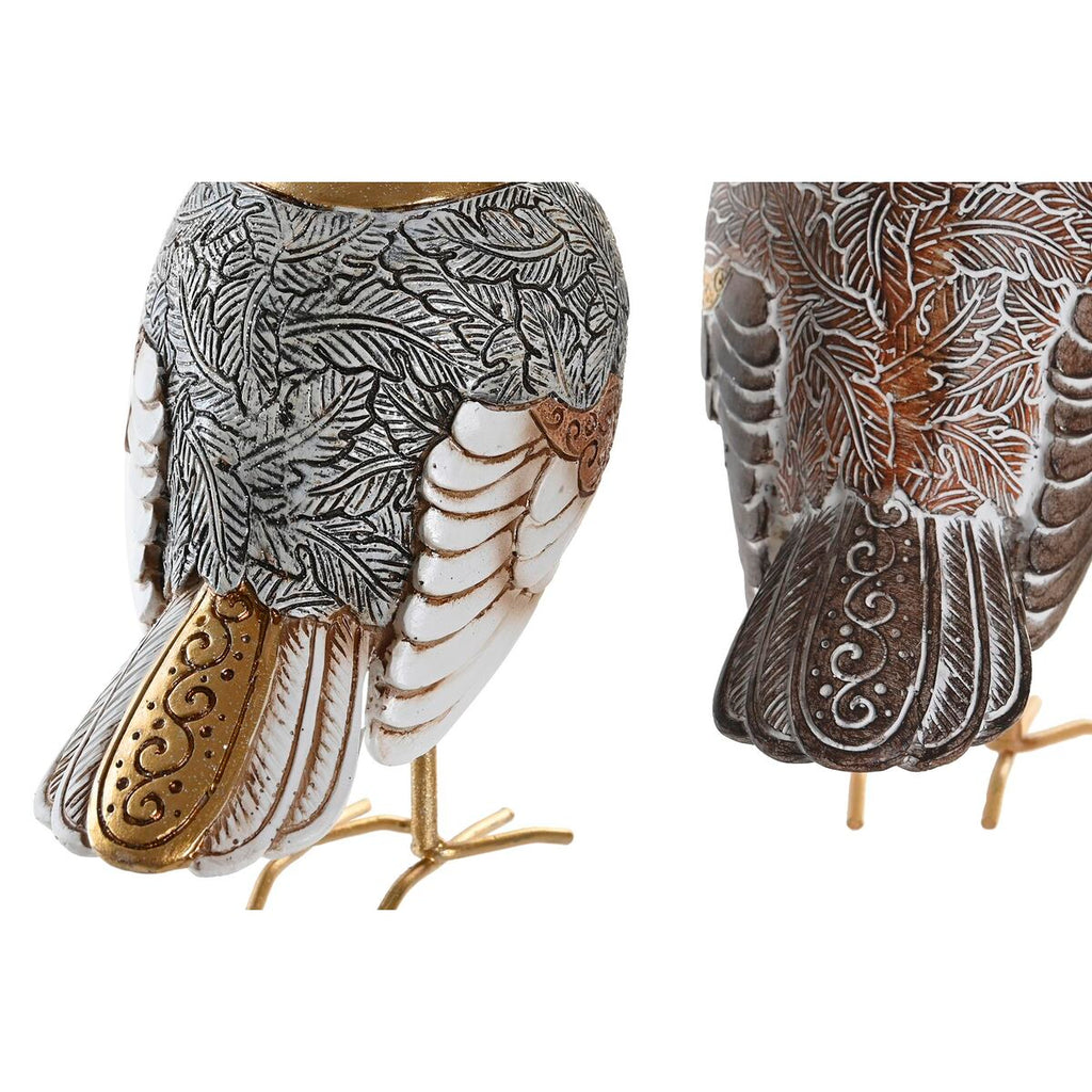 DKD Home Decor Dekofigur Beige Weiß Kunstharz Bird Modern – Produktansicht 2