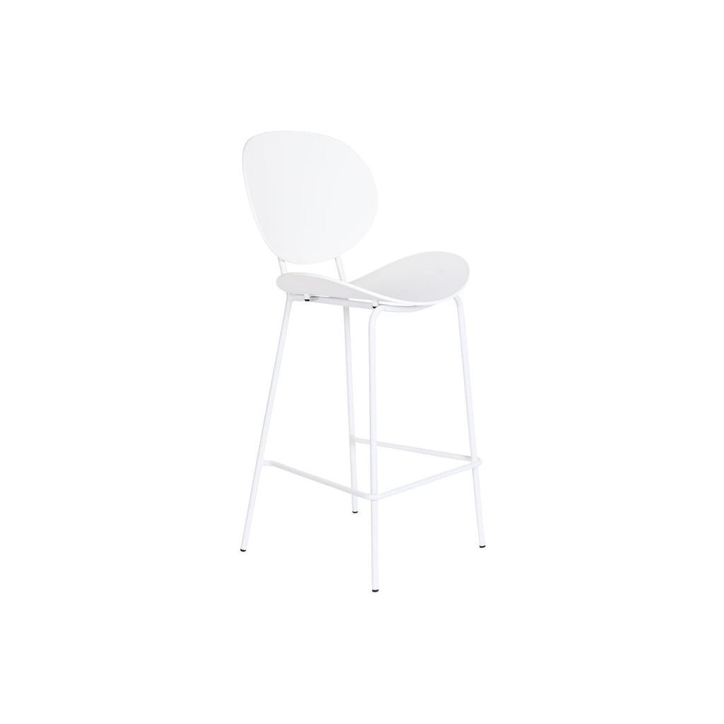 DKD Home Decor Stool Schwarz Metall Weiß Polypropylen – Produktansicht 1