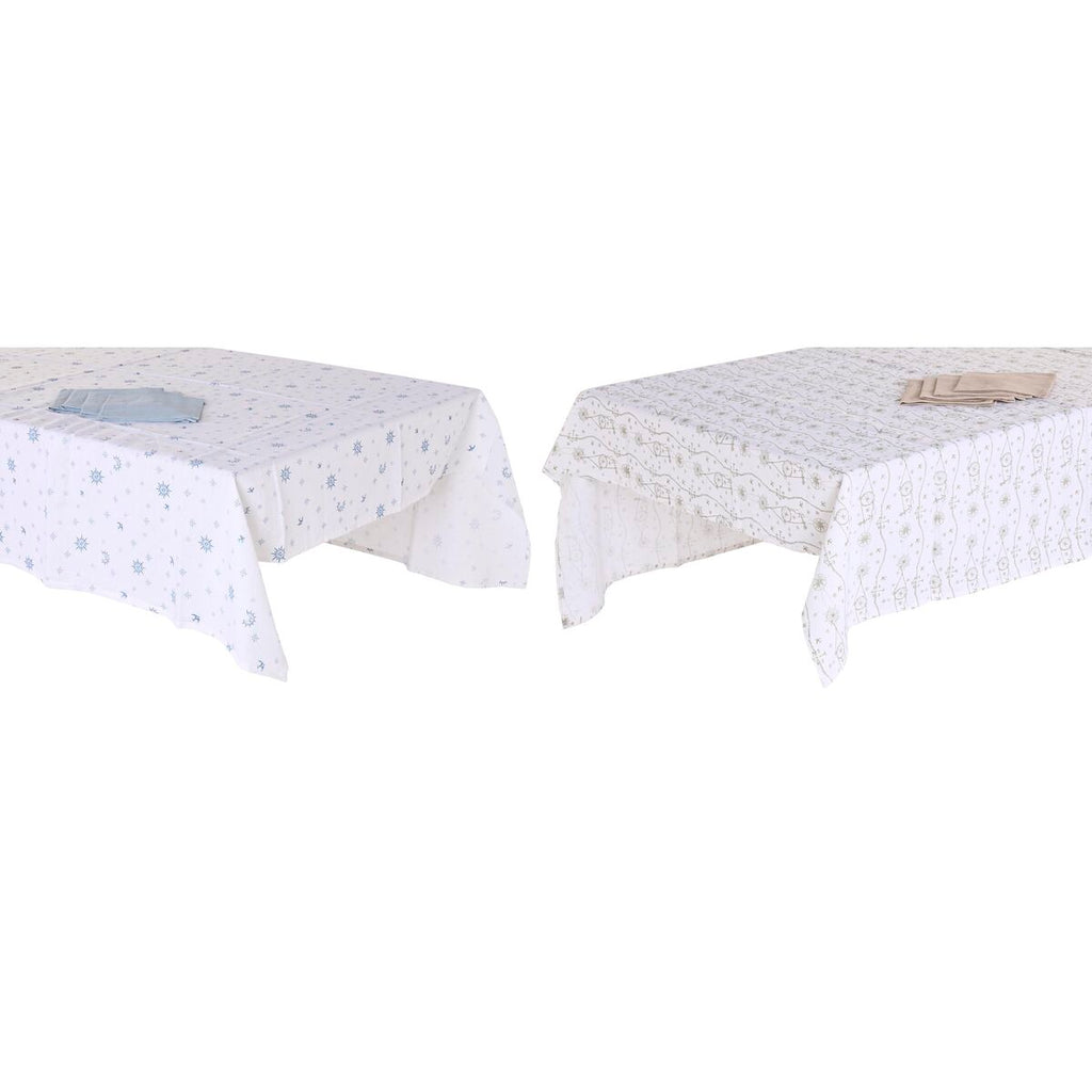 DKD Home Decor Tablecloth & napkins Blau Braun Weiß – Produktansicht 1