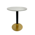 DKD Home Decor Beistelltisch Weiß Schwarz Gold – Produktansicht 1