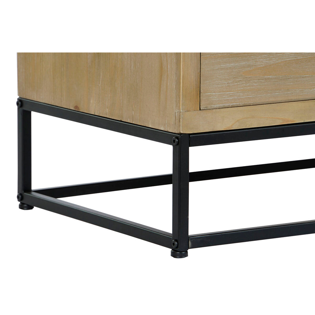 DKD Home Decor Sideboard Schwarz Natural Metall MDF Holz – Produktansicht 3