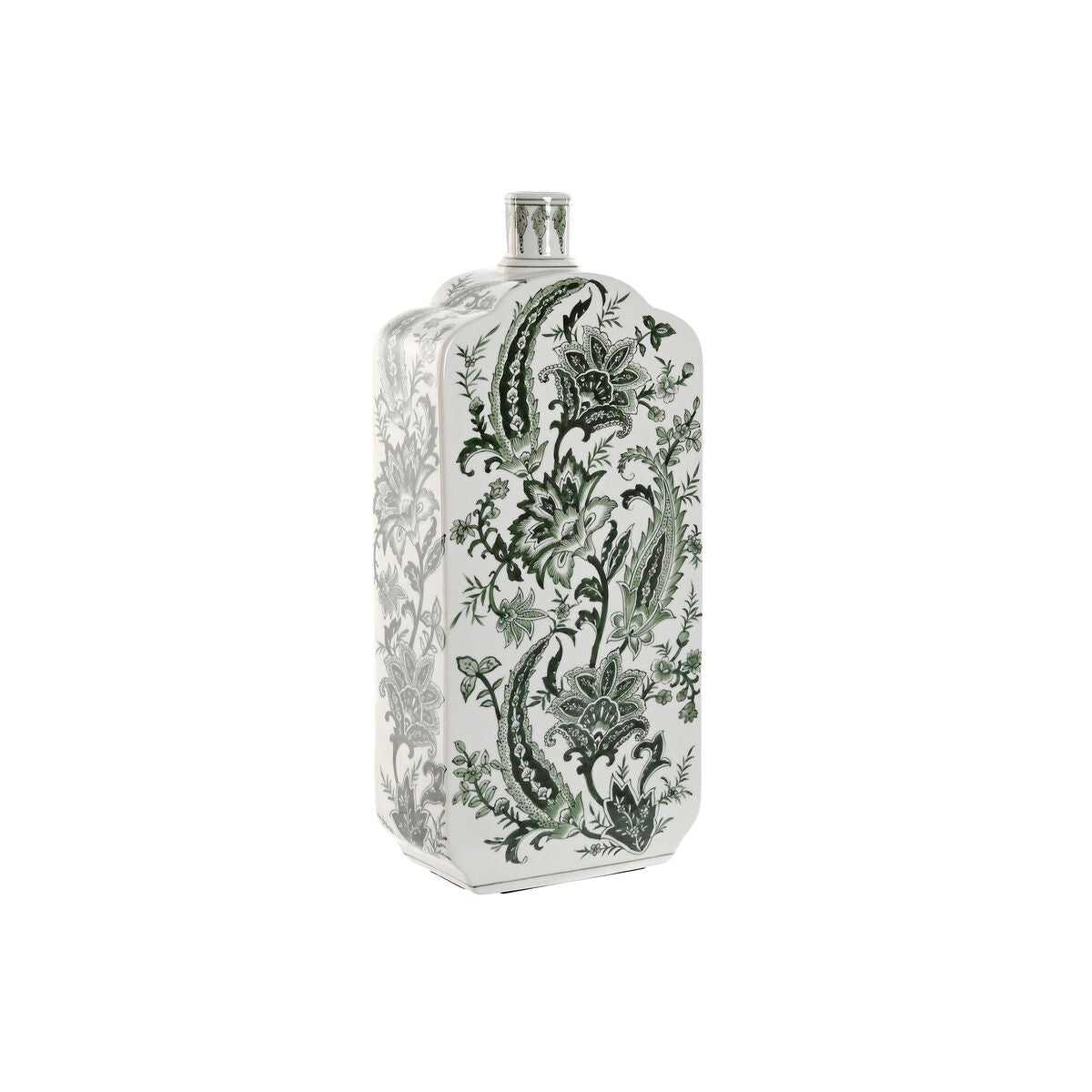 Home ESPRIT Vase Weiß Grün Porzellan Leaf aus a plant – Produktansicht 1