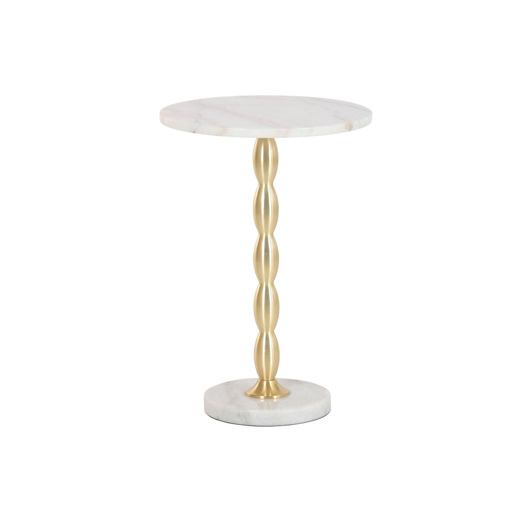 Home ESPRIT Beistelltisch Weiß Gold – Produktansicht 1