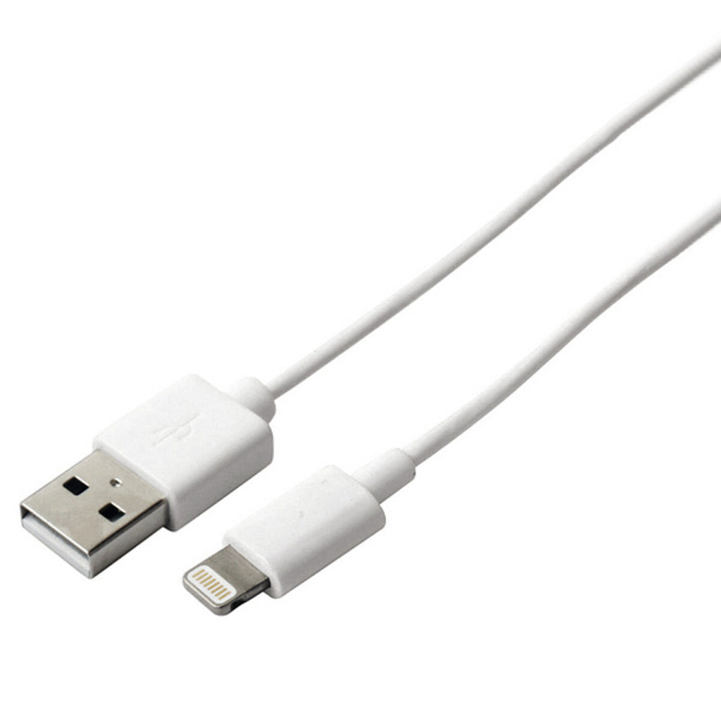 KSIX USB-auf- Lightning Kabel Apple-compatible Weiß – Produktansicht 1