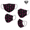 DC Super Hero Girls Wiederverwendbare Stoffmaske Kinder-Schwarz – Produktansicht 1