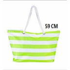 Bismark Strandtasche Blau Weiß Oxford – Produktansicht 4