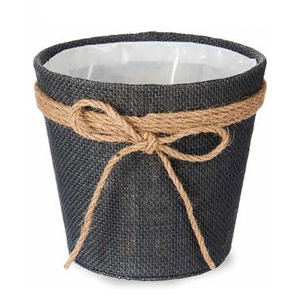Ibergarden Pflanzgefäß Grau Kunststoff Lasso – 16 x 14,5 x 16 cm – Produktansicht 1