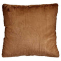 Gift Decor Kissen Braun Kunststoff – Synthetic Leather – Produktansicht 1