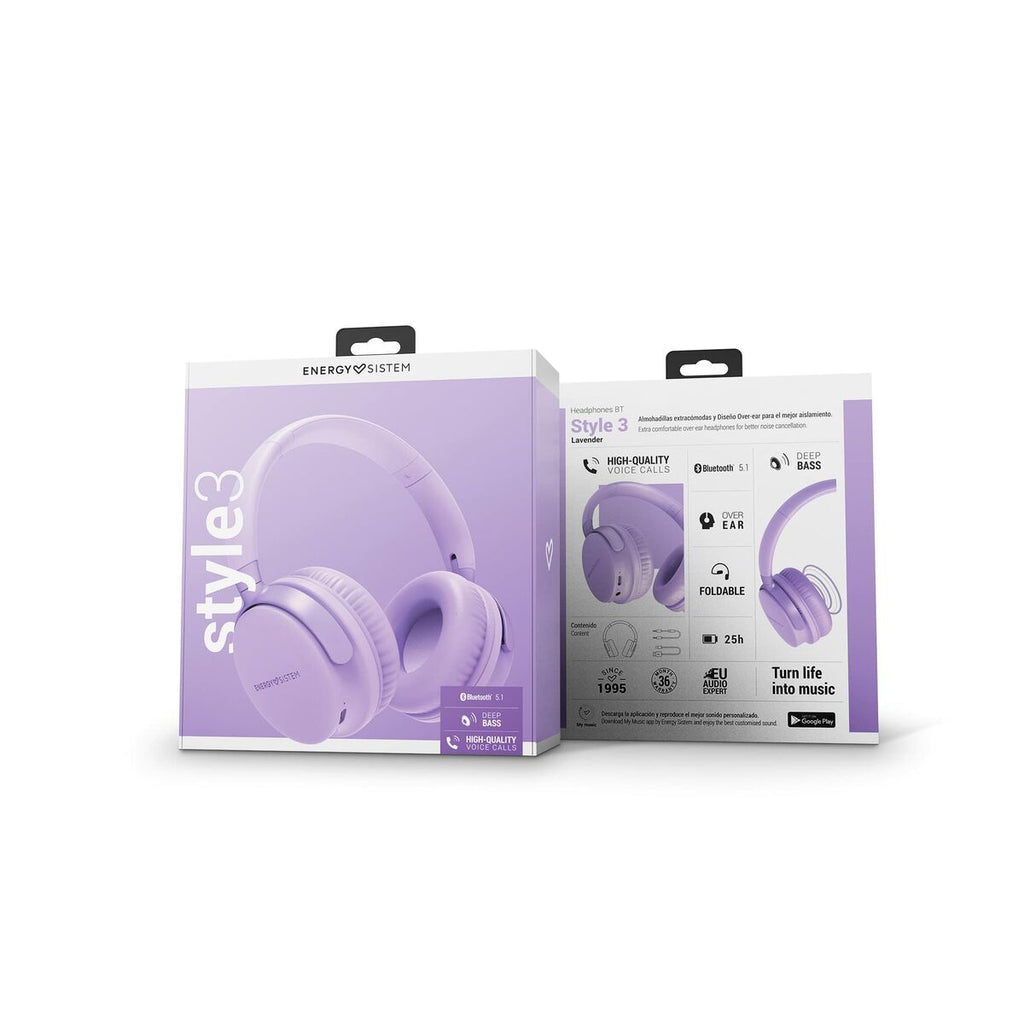 Energy Sistem Bluetooth Stirnband Kopfhörer Style 3 Violet Lavendar – Produktansicht 2