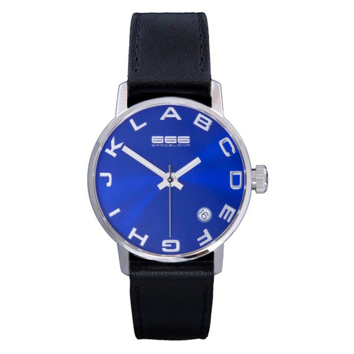666 Barcelona Unisex-Armbanduhr 666-274 Schwarz (Ø 35 mm) – Produktansicht 1