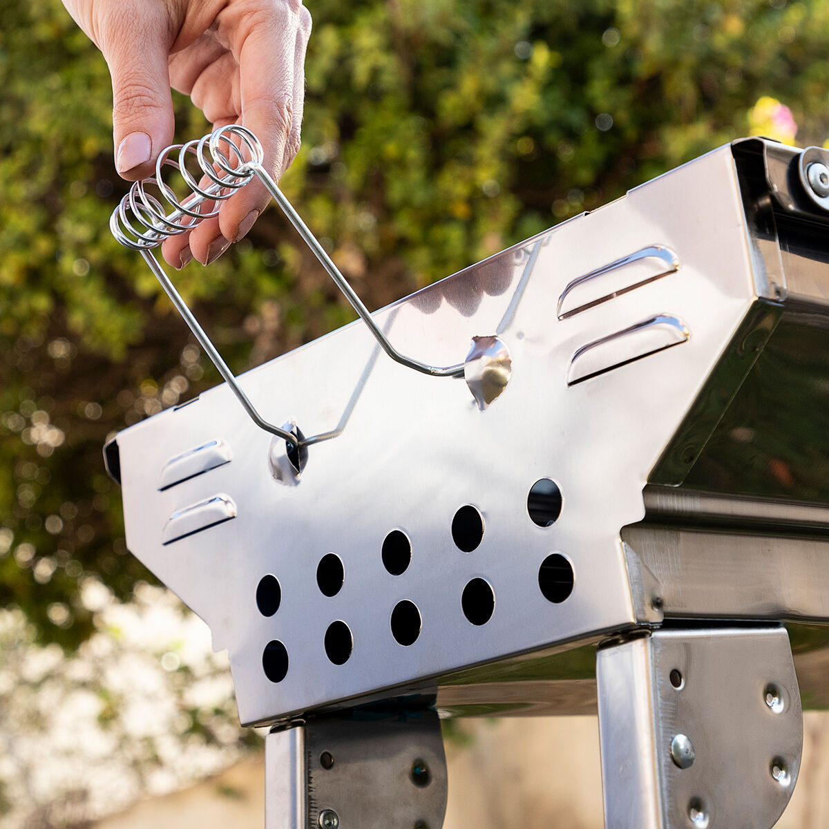 InnovaGoods Stainless Stahl Foldable Charcoal BBQ ExelQ – Produktansicht 10