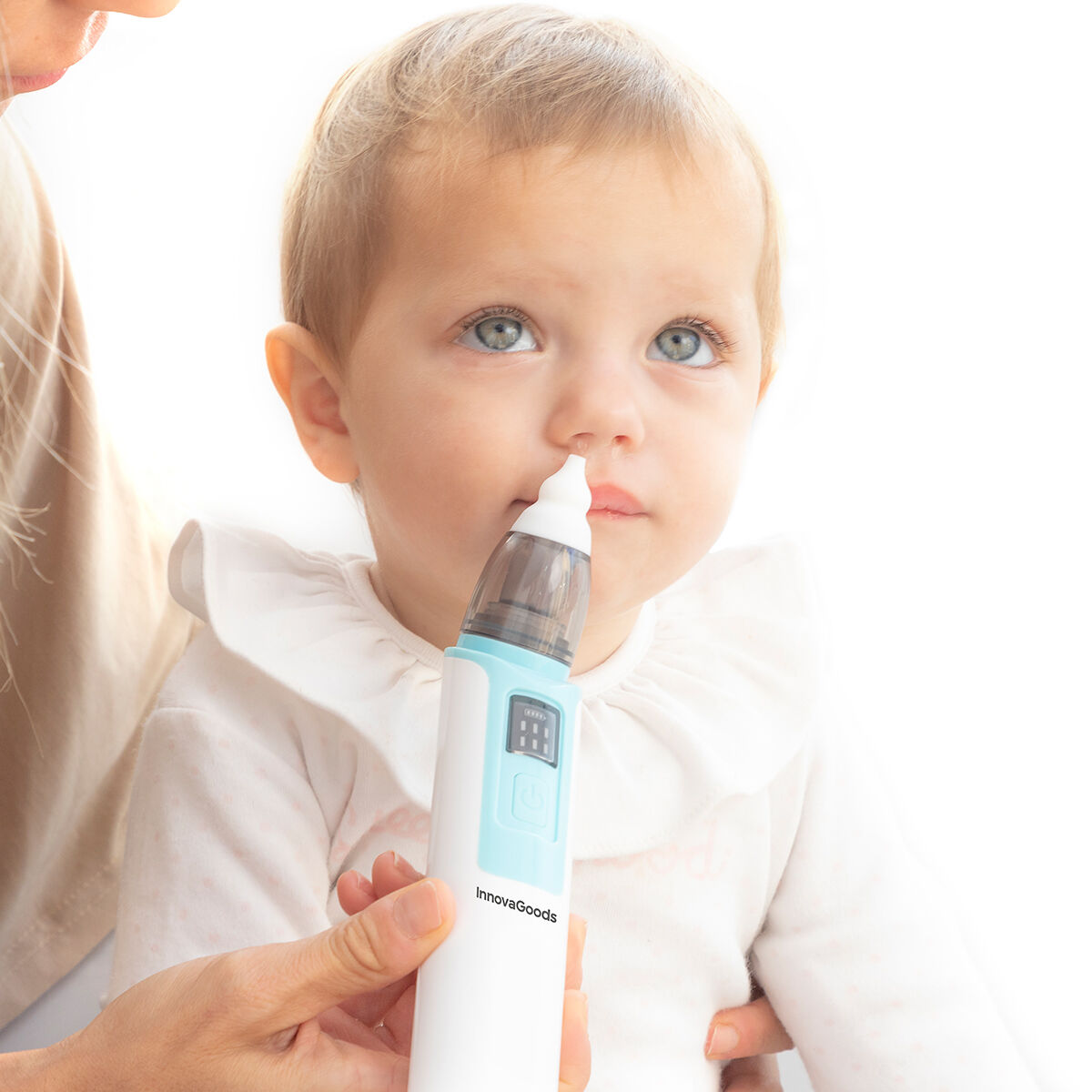 InnovaGoods Wiederaufladbar Nasal Aspirator für Babys Nizi – Weiß – Produktansicht 7