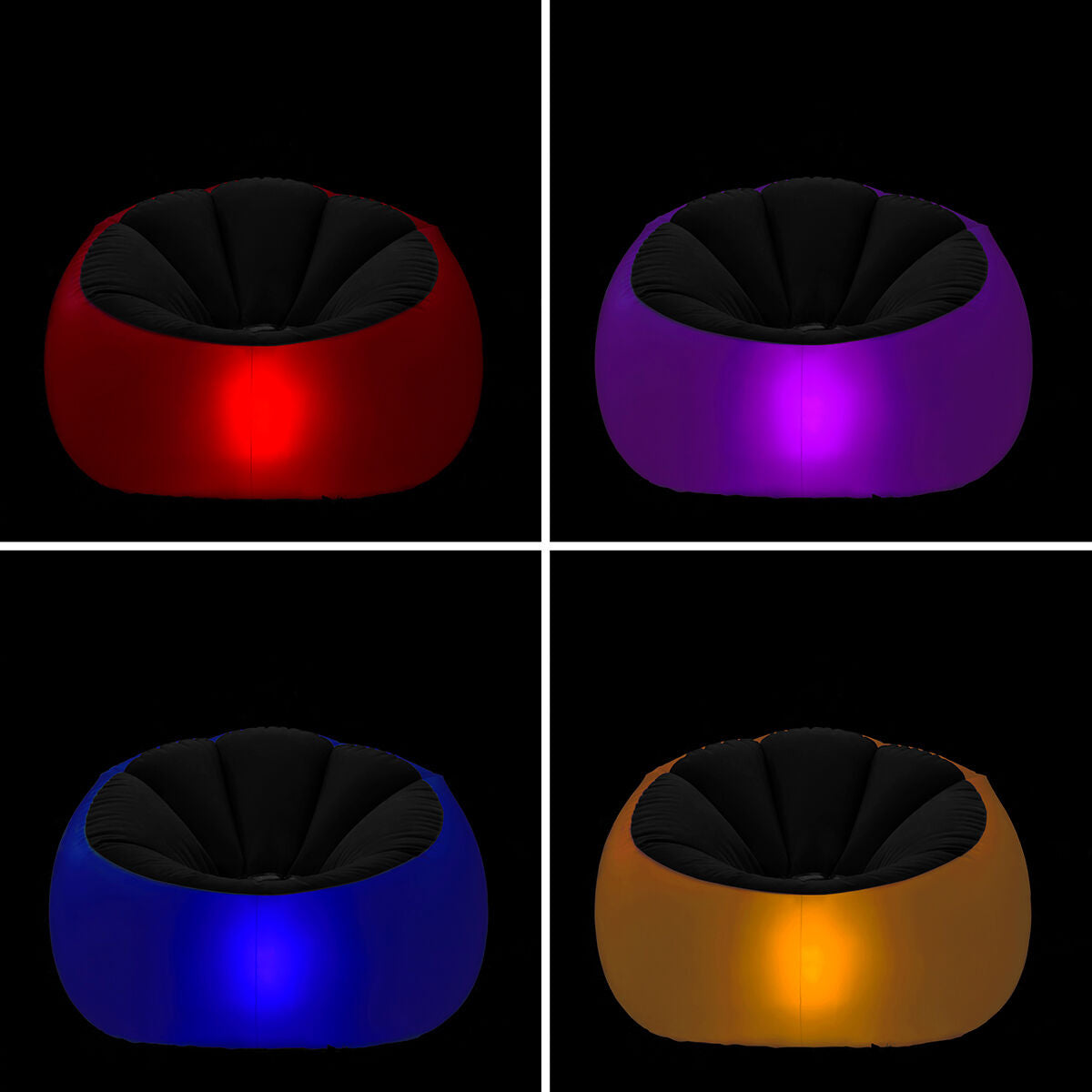 Aufblasbar Armchair mit Multicoloured LED & Fern Steuerung Chight InnovaGoods – Produktansicht 5