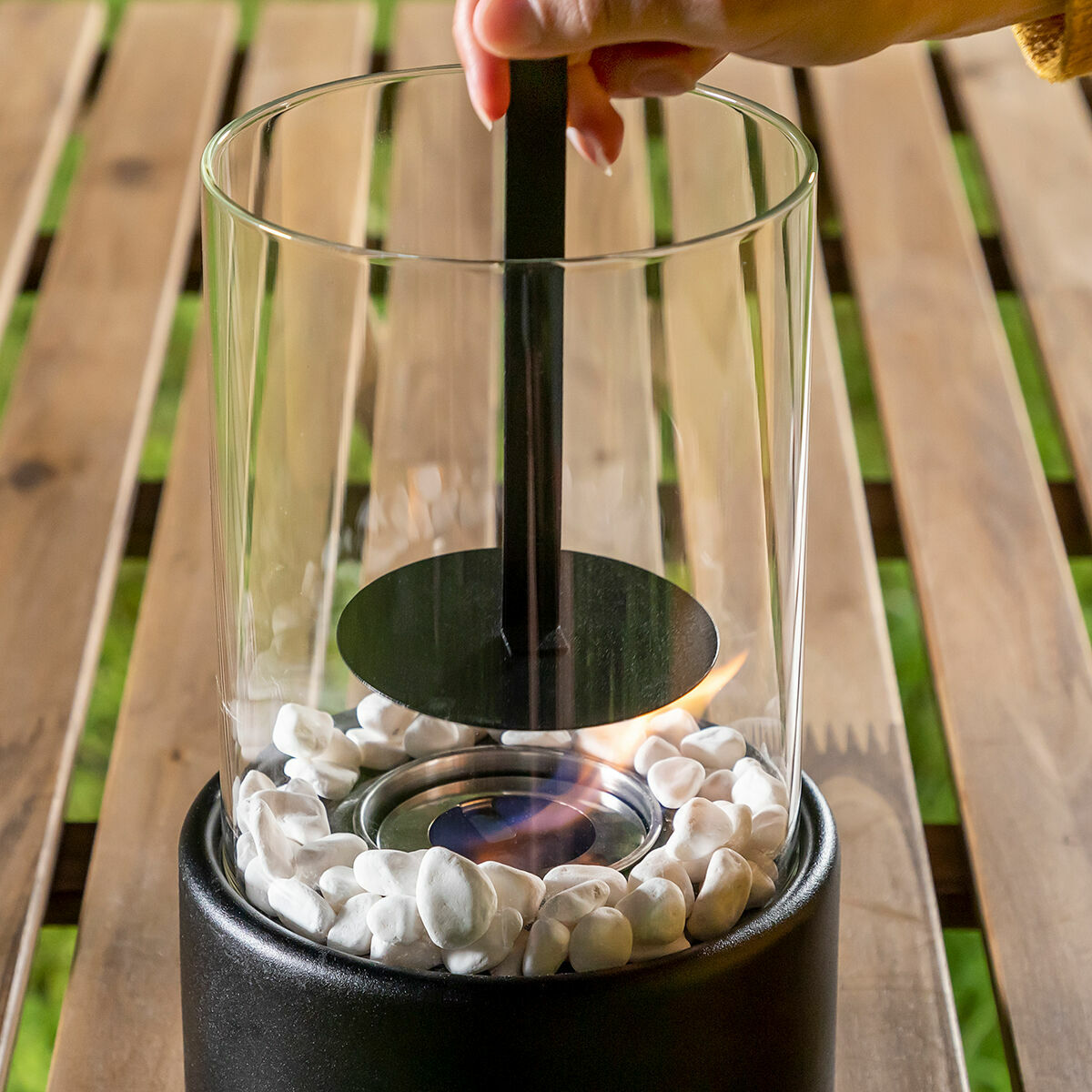 InnovaGoods Dekorativ Bioethanol Tabletop Fireplace Heatfir – Produktansicht 3