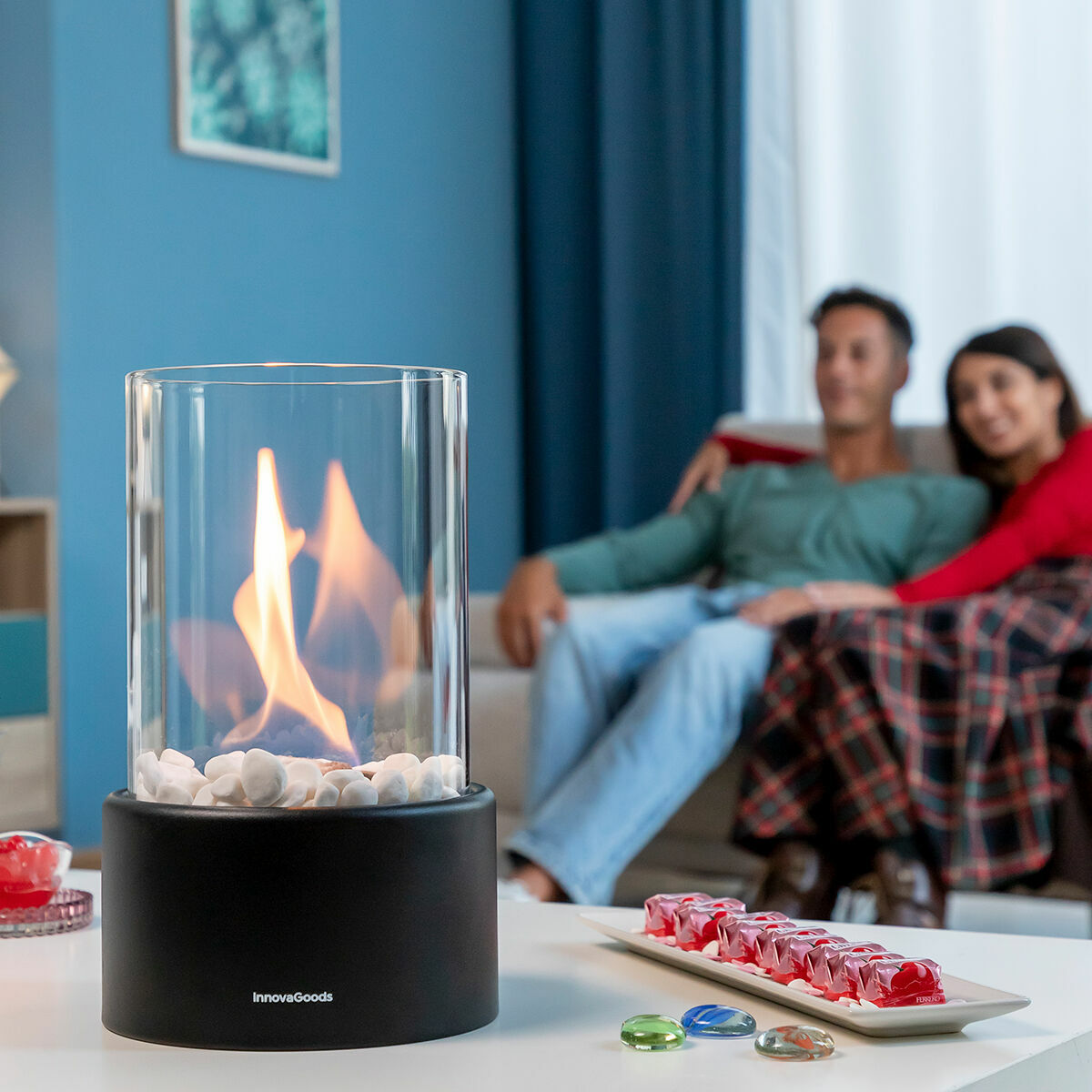 InnovaGoods Dekorativ Bioethanol Tabletop Fireplace Heatfir – Produktansicht 9