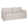 Sofa Beige Polyester Linen – Produktansicht 1