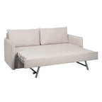Sofa Beige Polyester Linen – Produktansicht 6