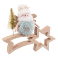 Weihnachtskugel Mehrfarbig Natural Holz Stoff – Produktansicht 1