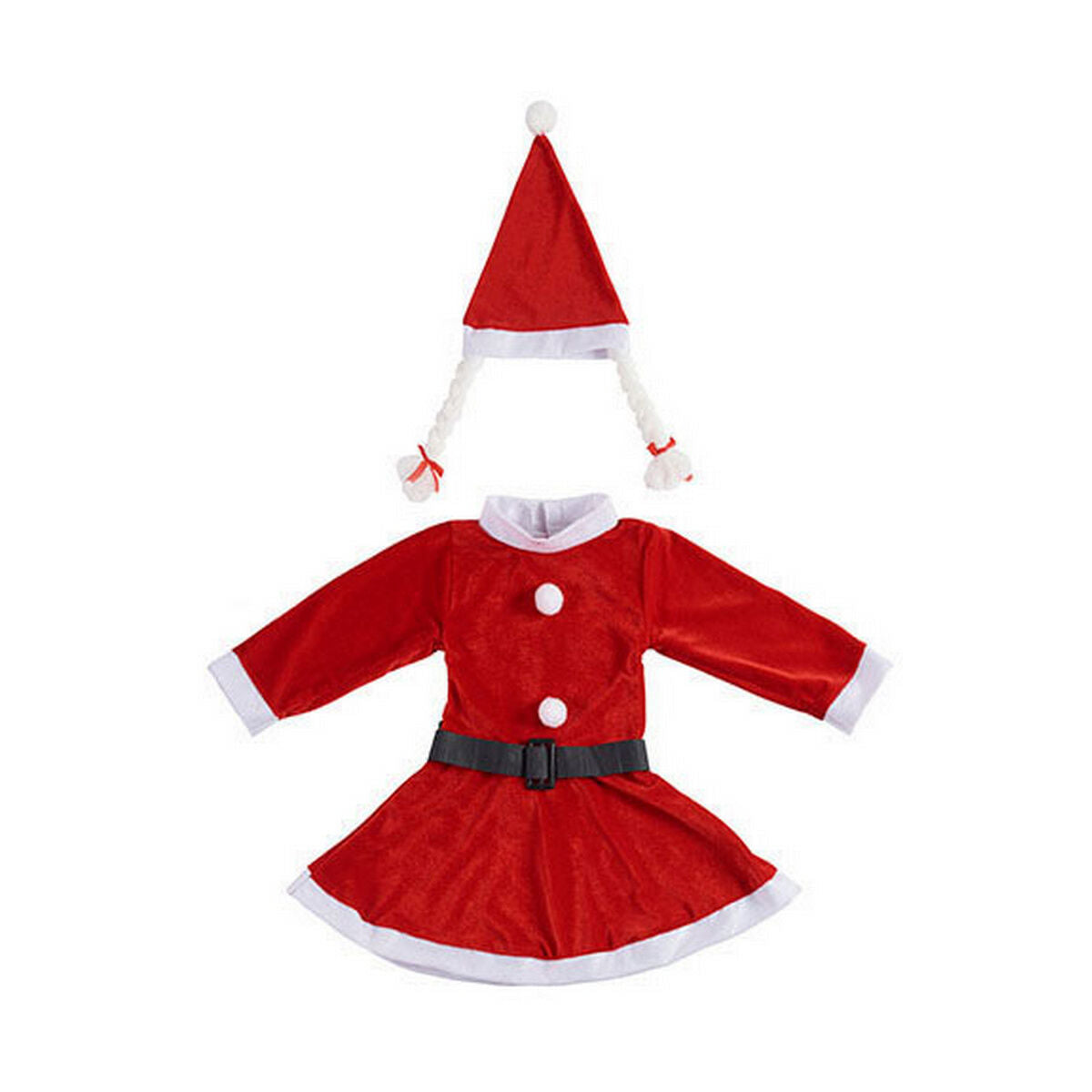Krist+ Kostüm für Kinder Weiß Rot Mother Christmas 9-13 Years – Produktansicht 1
