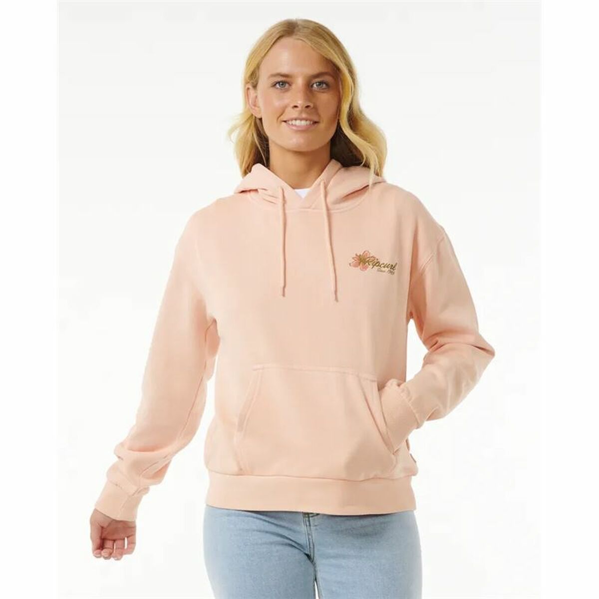 Rip Curl Damen-Hoodie Wild Bloom Gelb – S