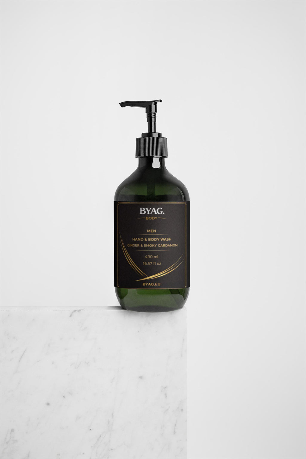 BYAG. Herren Hand- und Körperreinigung – Ginger & Smoky Cardamom – Produktansicht 3