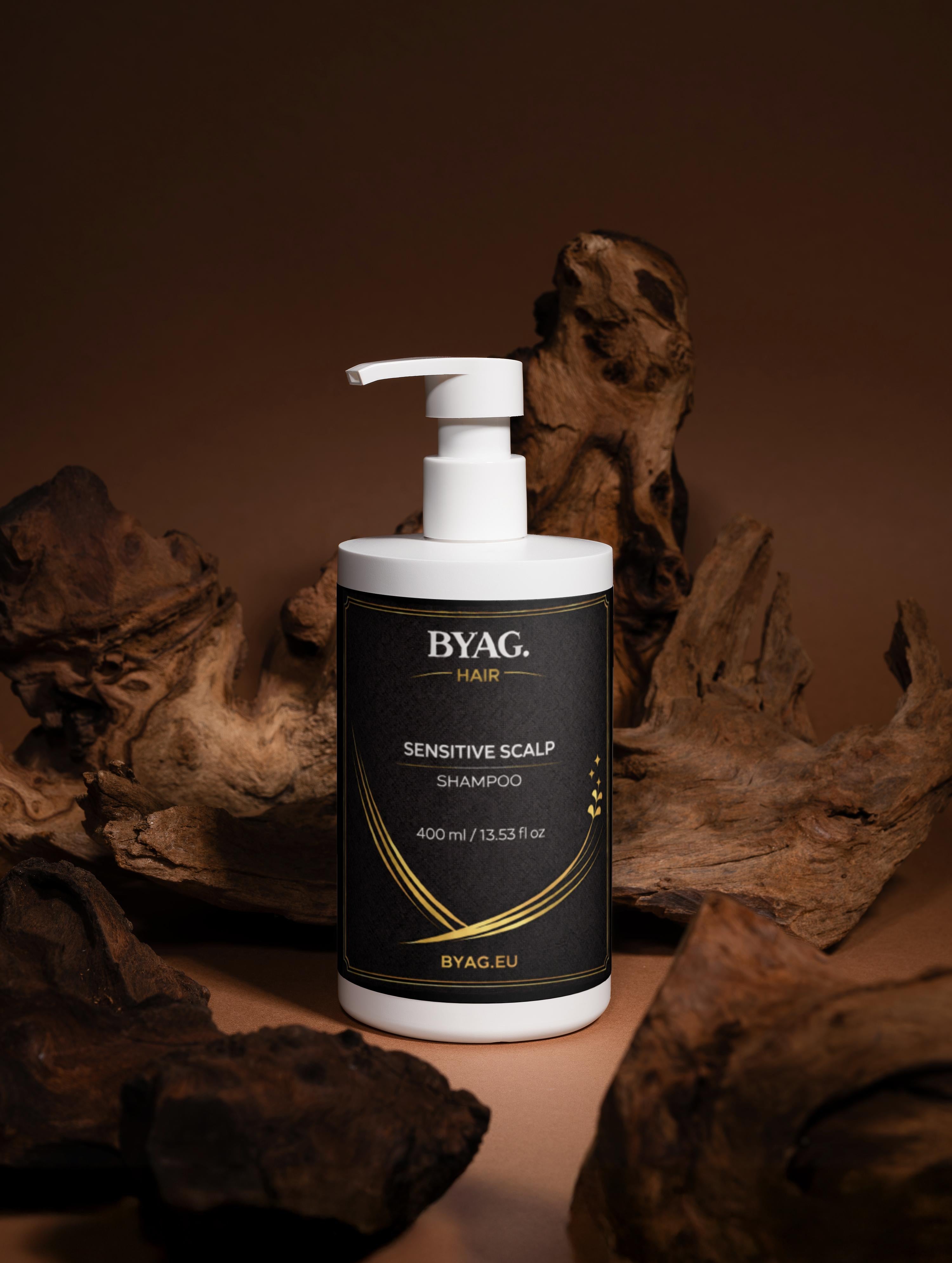 BYAG. Herren Sensitiv-Kopfhaut-Shampoo – Produktansicht 3