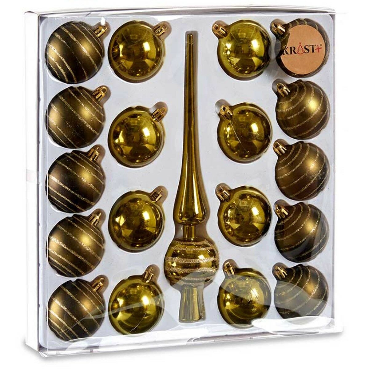 Krist+ Weihnachtskugel Grün PVC Hängedekoration – Produktansicht 2
