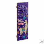Gift Decor Wanduhr Llama – Lila – Produktansicht 1