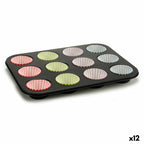 Kinvara Muffin Tablett Blau Schwarz Rot Grün Lila Mehrfarbig Baking Tablett – Produktansicht 1