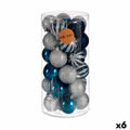 Krist+ Weihnachtskugel-Set HM20087-061/003 Blau Silber Kunststoff Ø 6 cm – Produktansicht 1